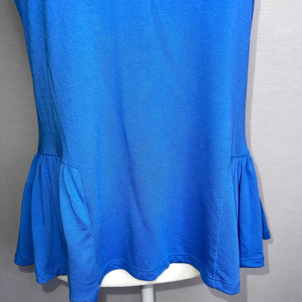 Peplum Waist Spaghetti Strap Blue - Picture 6 of 8